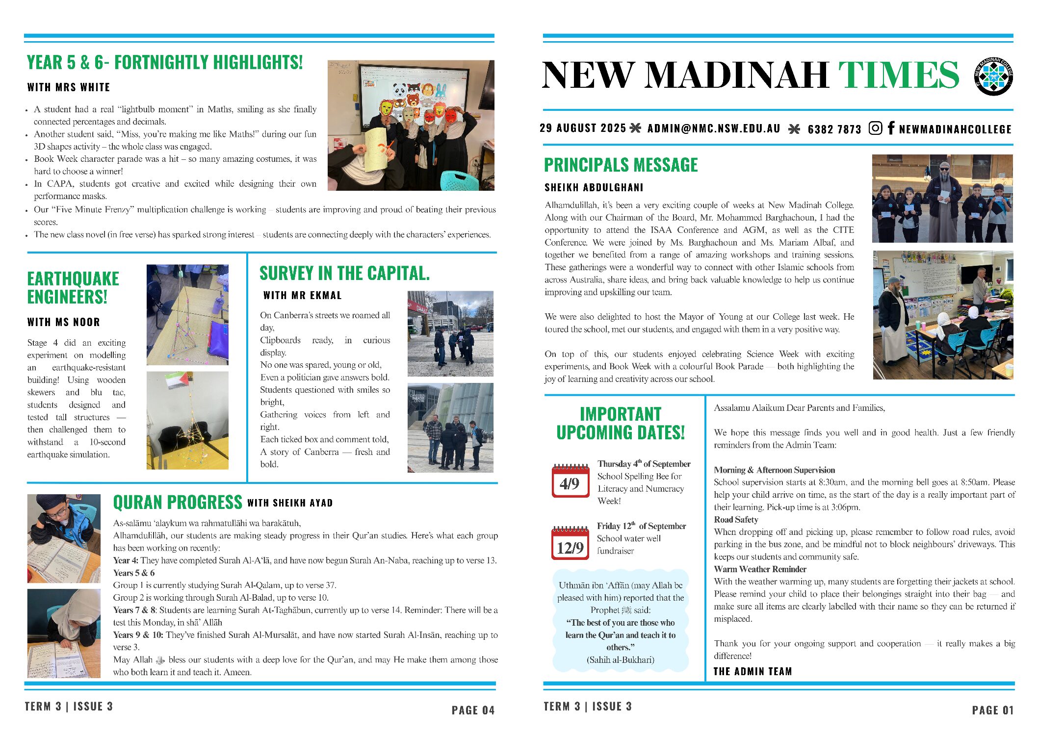 Newsletter – Term 3 – Vol 3
