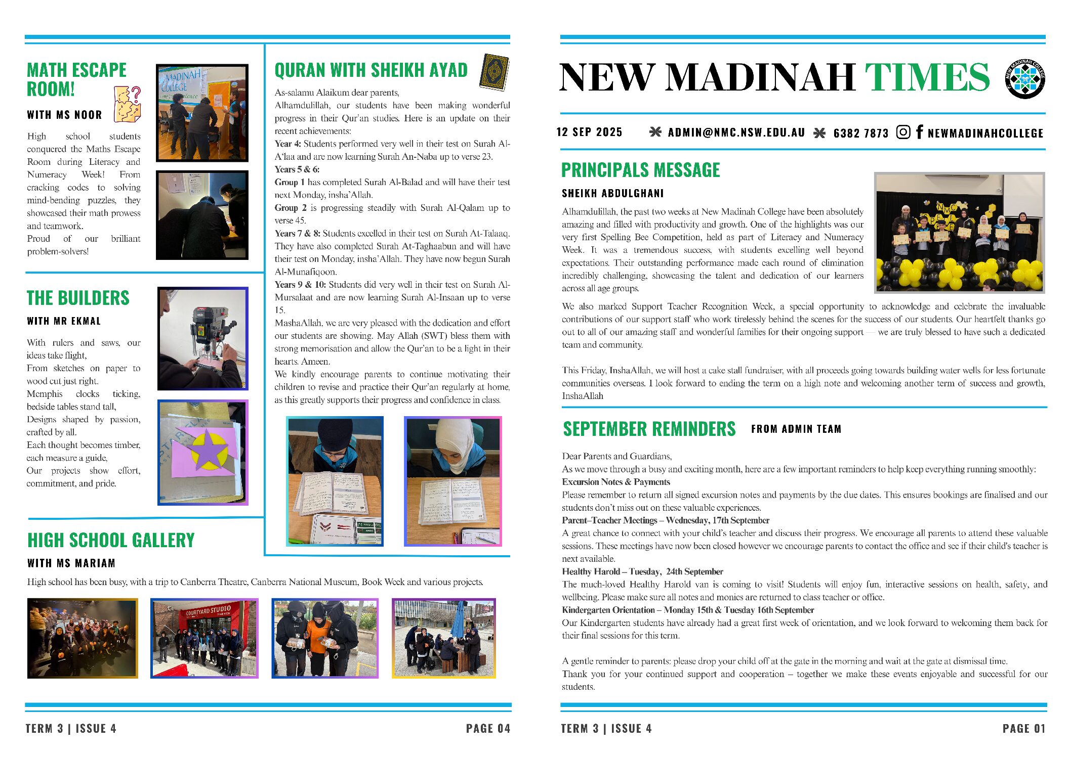 Newsletter – Term 3 – Vol 4